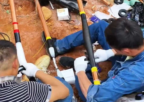 sunbet电气品质服务上门施工现场